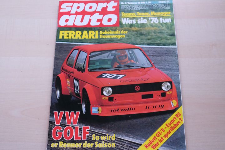 Deckblatt Sport Auto (02/1976)